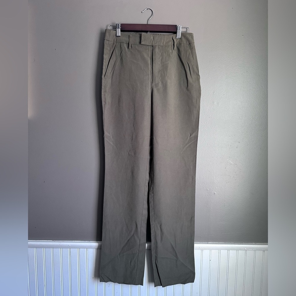 A New Day High Waisted Dress Pants Size 4 Women’s Green Trousers Pants